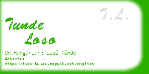 tunde loso business card